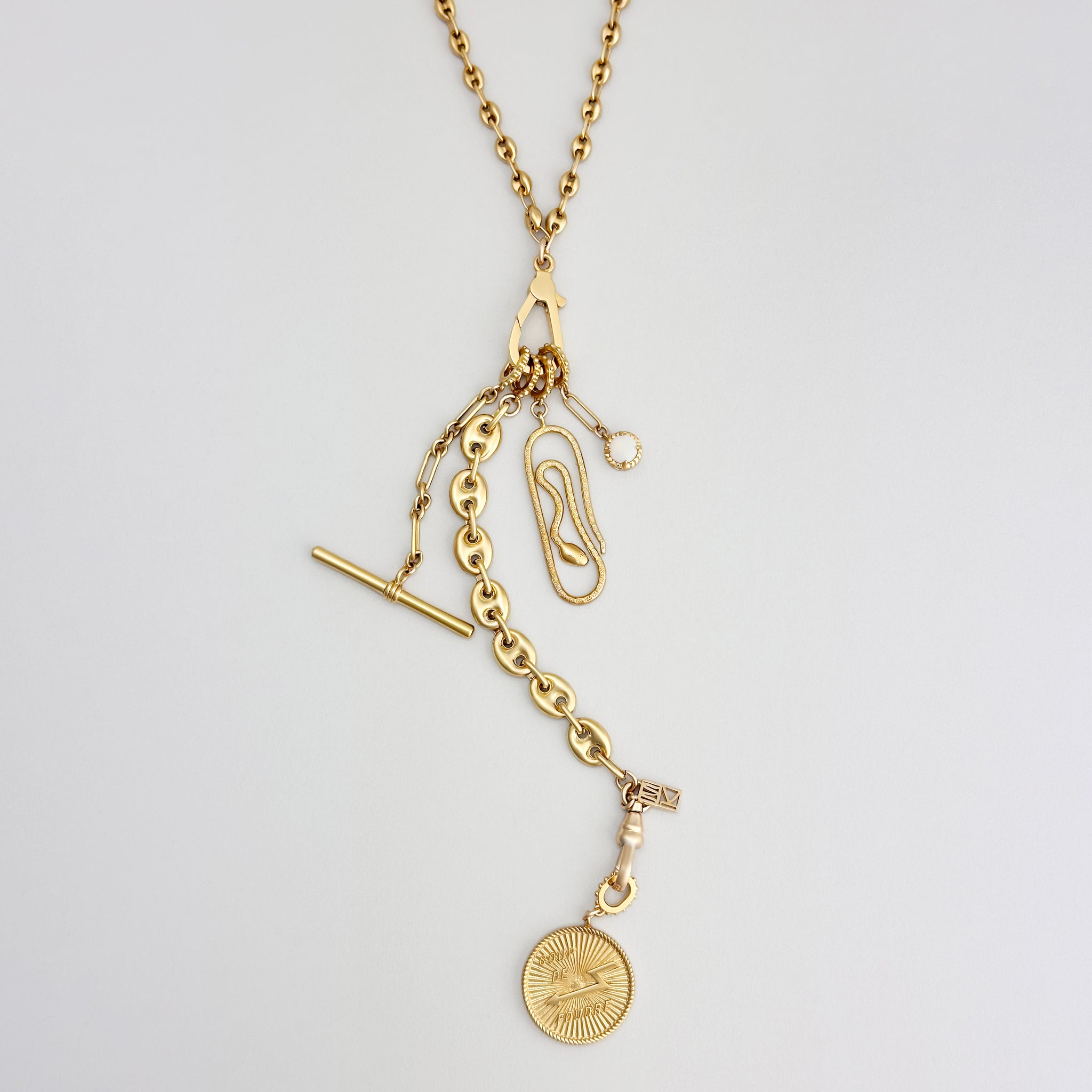 Load image into Gallery viewer, “LOVE LOCK” Charm Catch Necklace