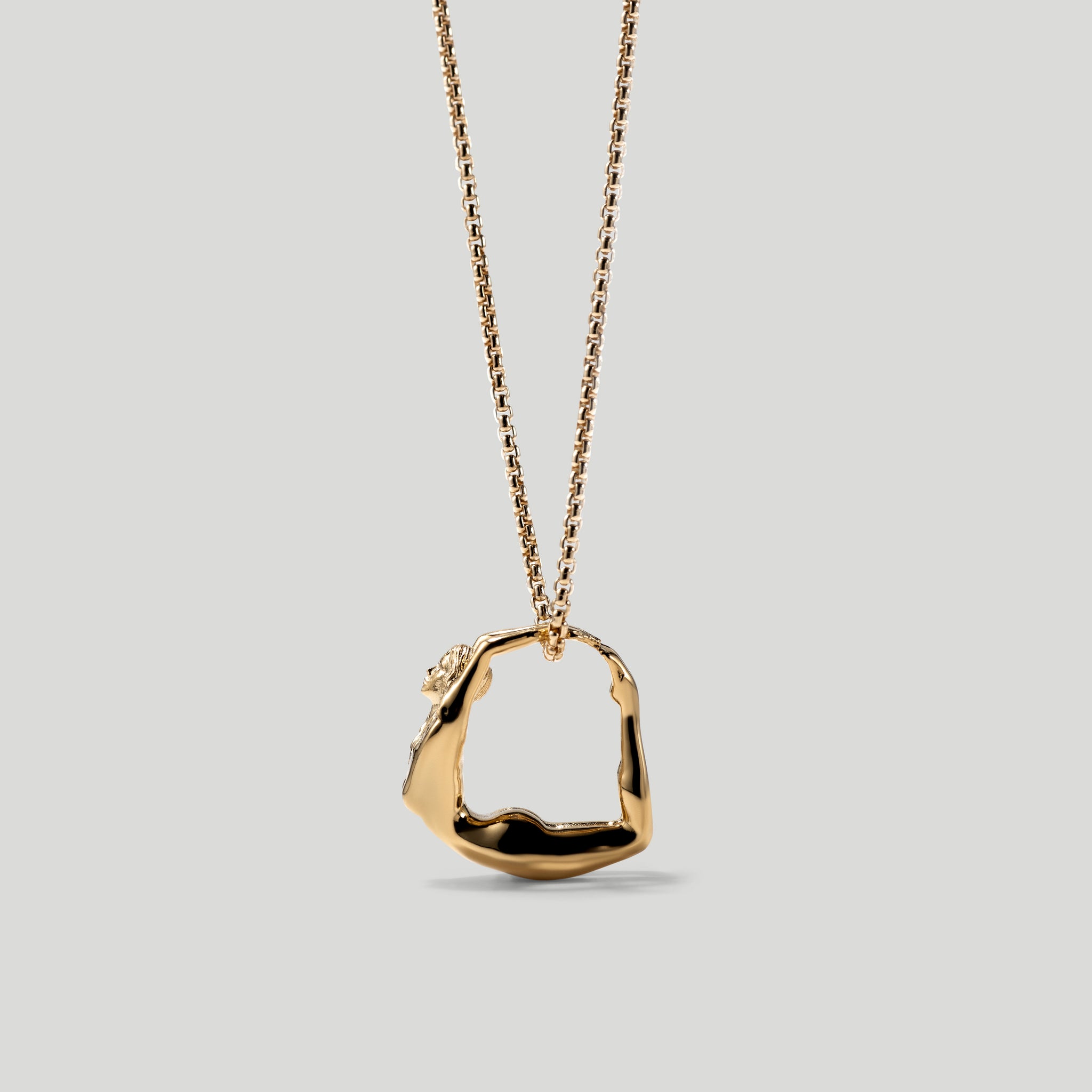 Load image into Gallery viewer, Goddess Ring on Chain- 14K Gold Vermeil Size 6
