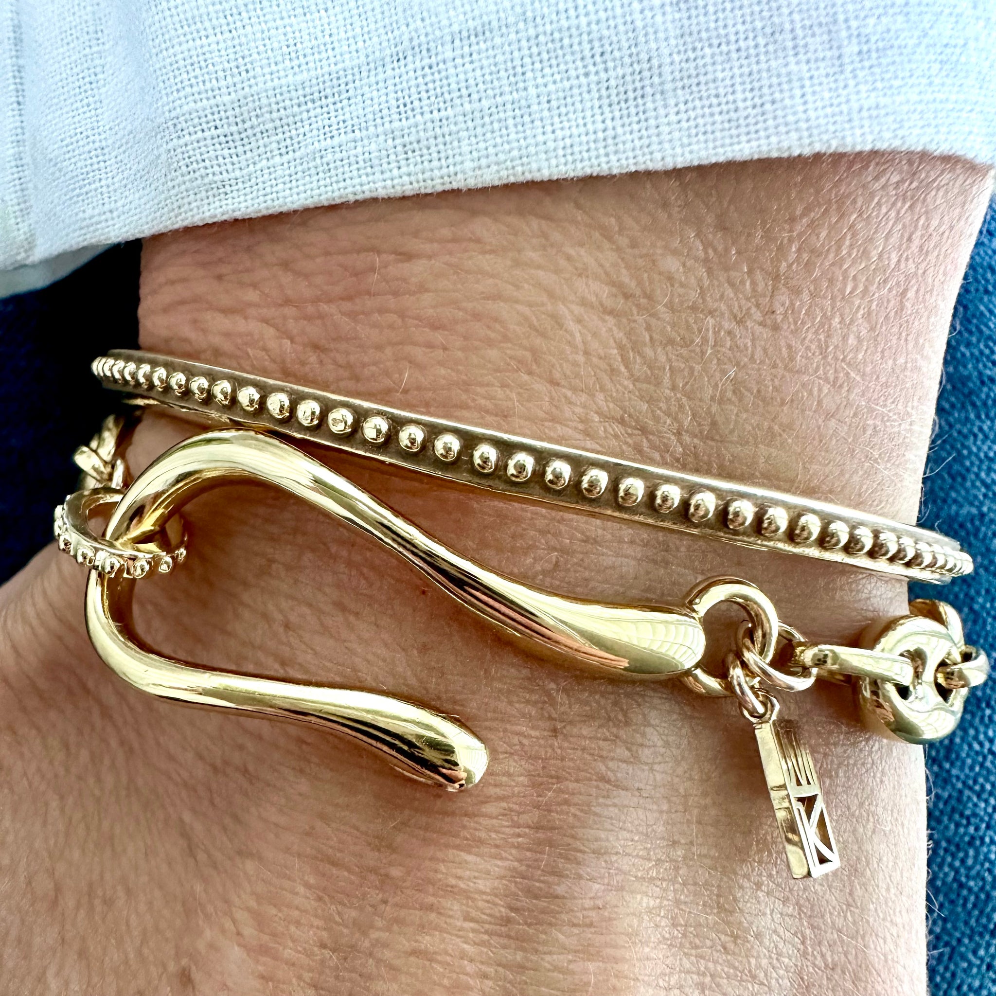 Load image into Gallery viewer, Puffy Mariner Hook + Loop Bracelet