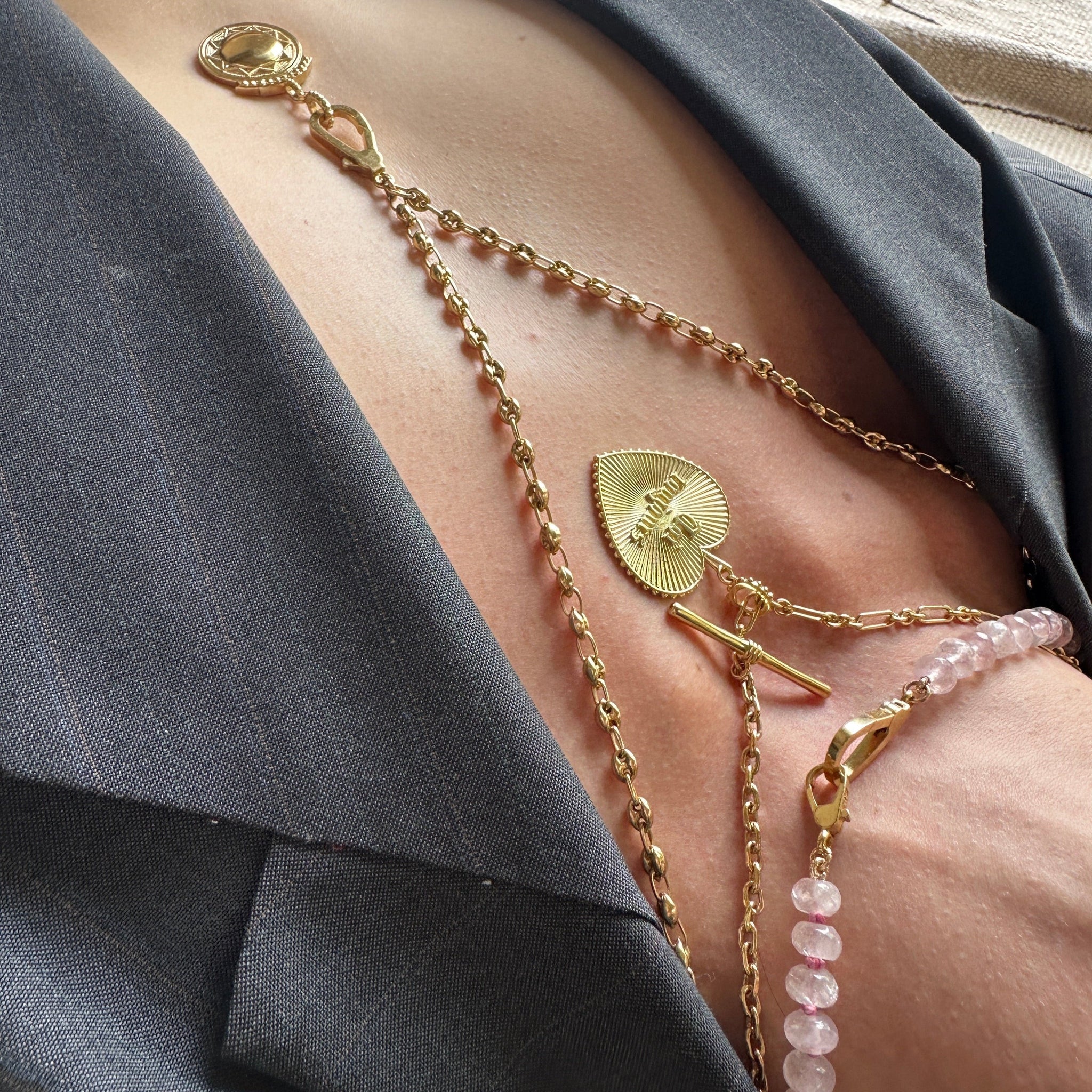 Load image into Gallery viewer, “LOVE LOCK” Charm Catch Necklace