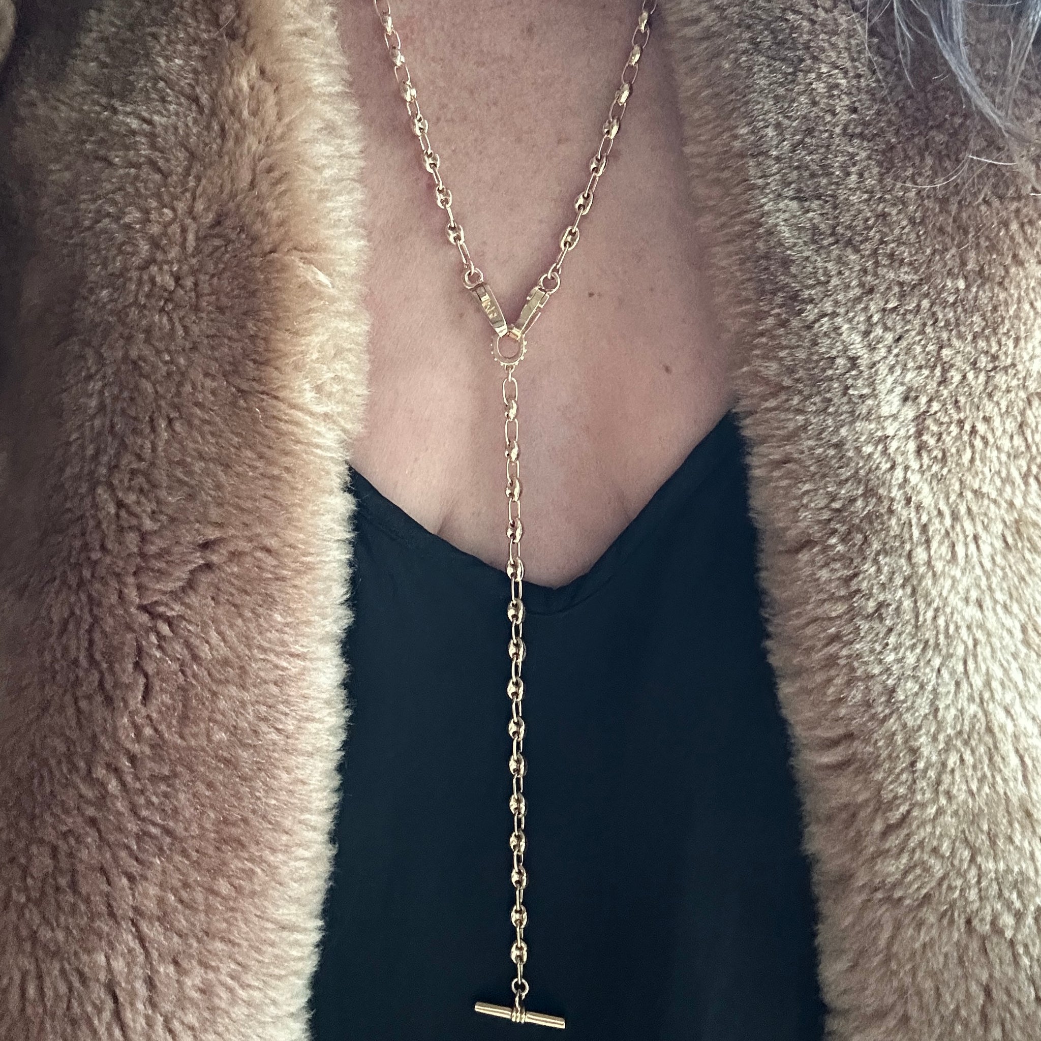 Load image into Gallery viewer, The Mini Petit Love Lock Y Necklace