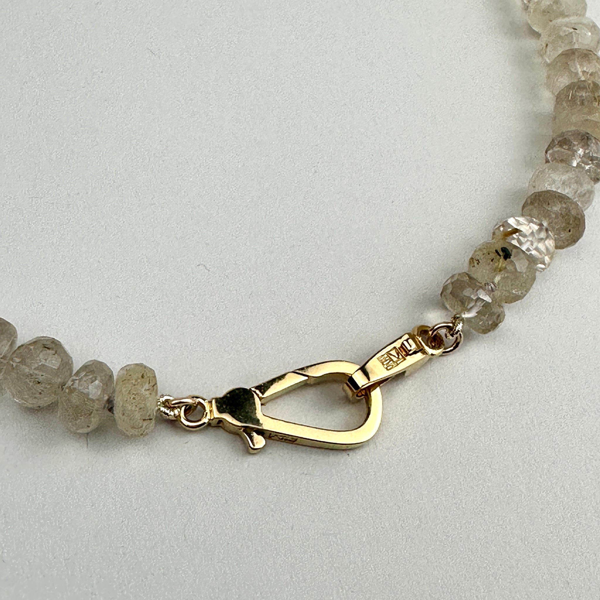 Load image into Gallery viewer, Rutilated Quartz “LOVE LOCK” Necklace