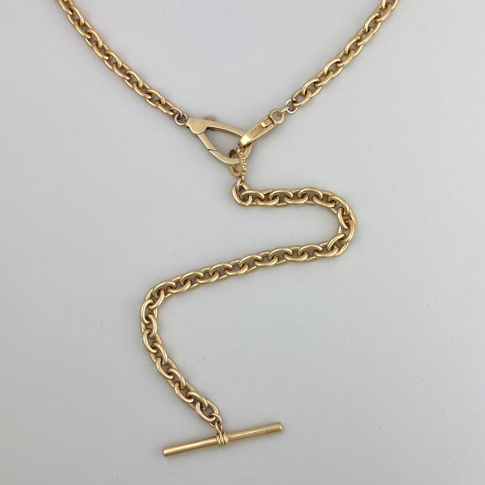 Load image into Gallery viewer, The Cable Love Lock Y Necklace