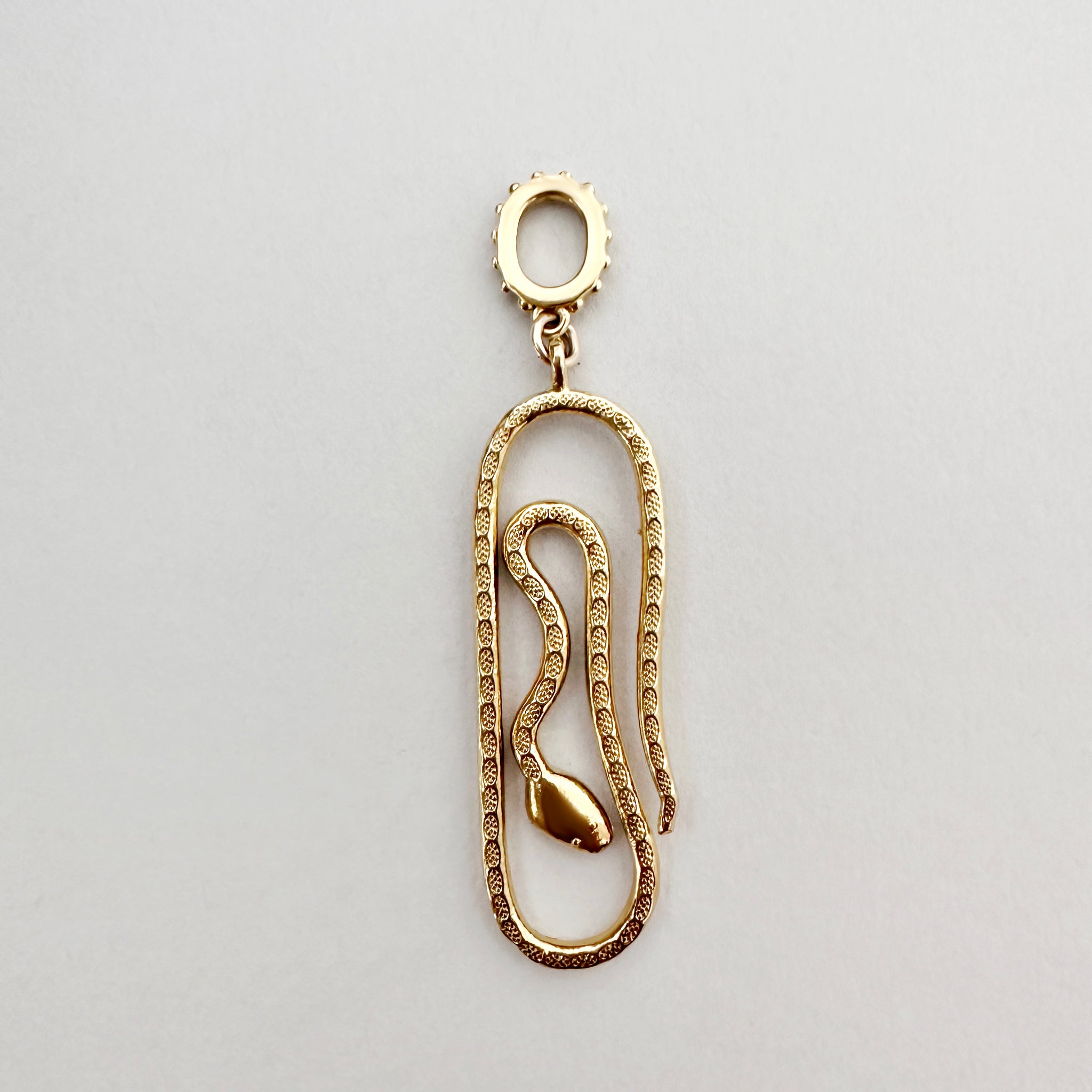 Load image into Gallery viewer, Snake Paperclip Charm