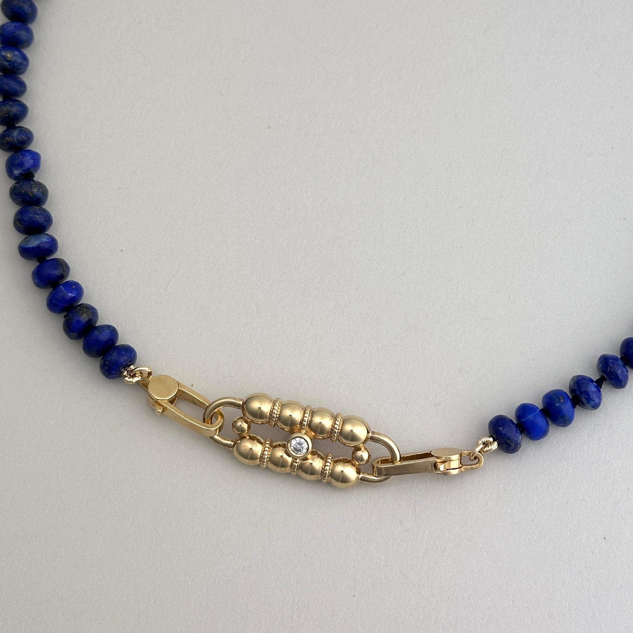 Load image into Gallery viewer, Double Clip CONNECT Necklace - Lapis Lazuli