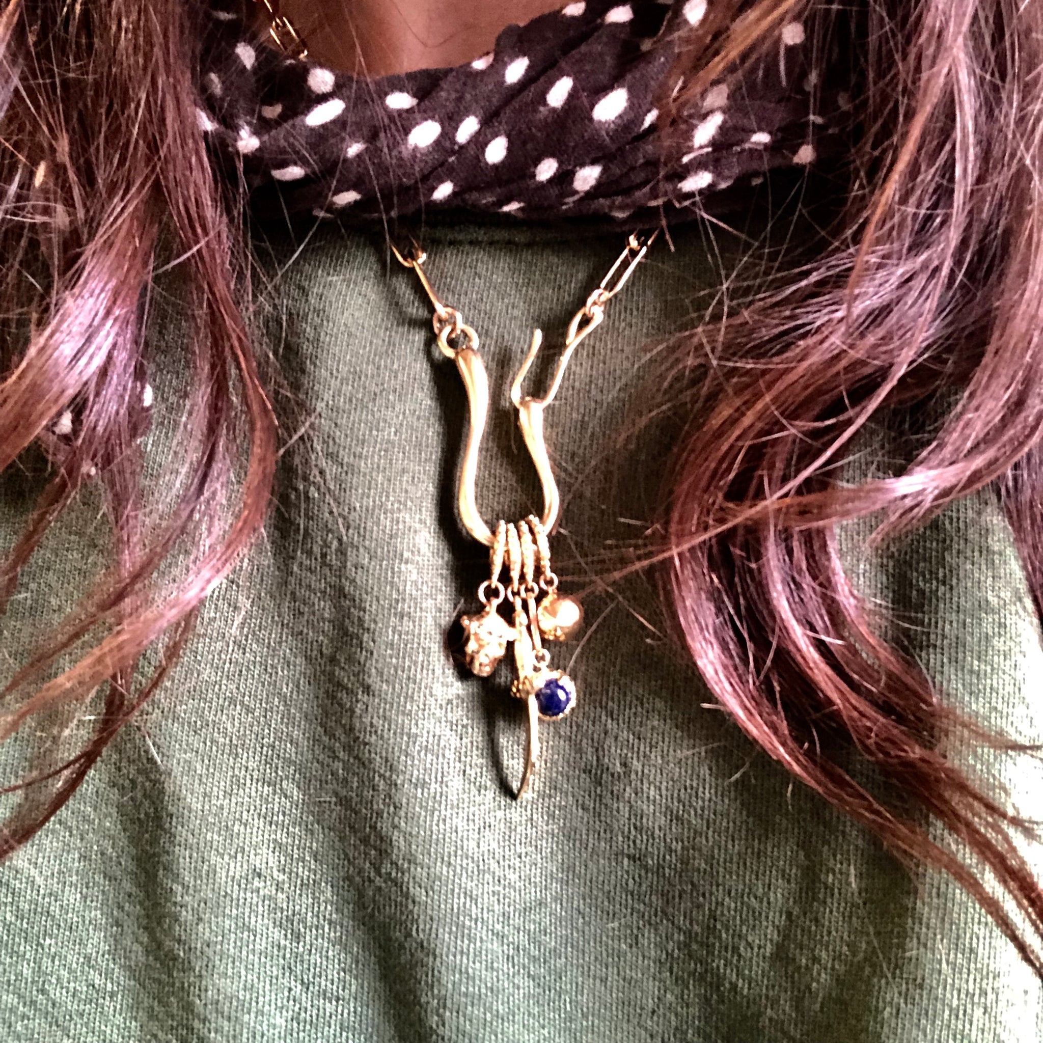 Load image into Gallery viewer, Stone Charm- Lapis Lazuli