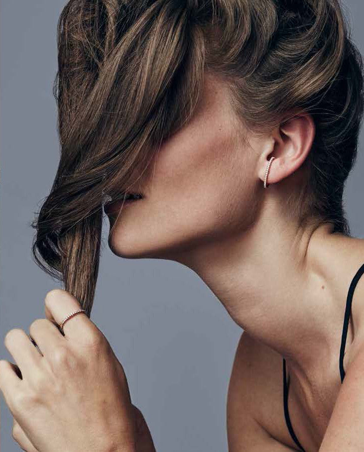 Load image into Gallery viewer, Single Viking Line Ear Cuff