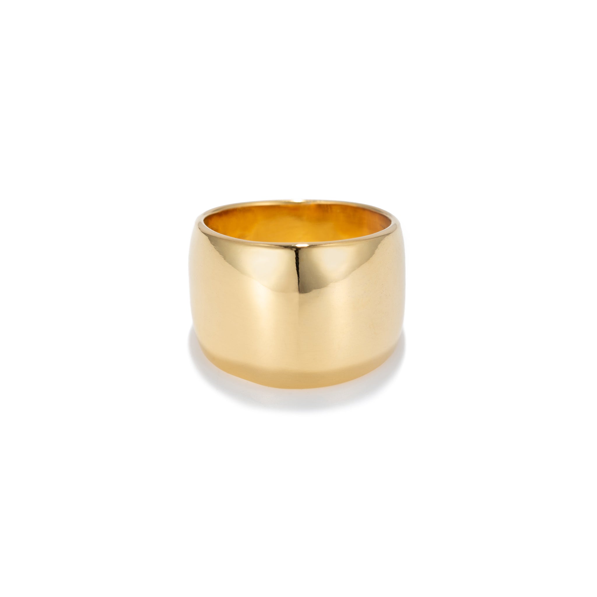 Load image into Gallery viewer, Yellow Gold Plated Cigar Band Ring