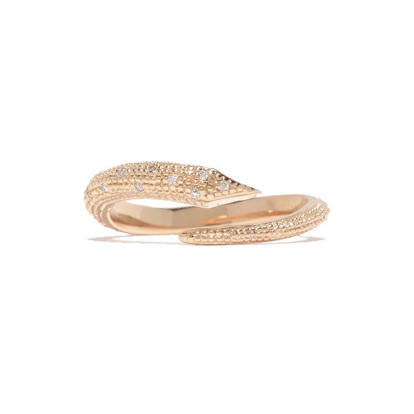 Load image into Gallery viewer, Fallen Serpent Ring- 14K Rose Gold