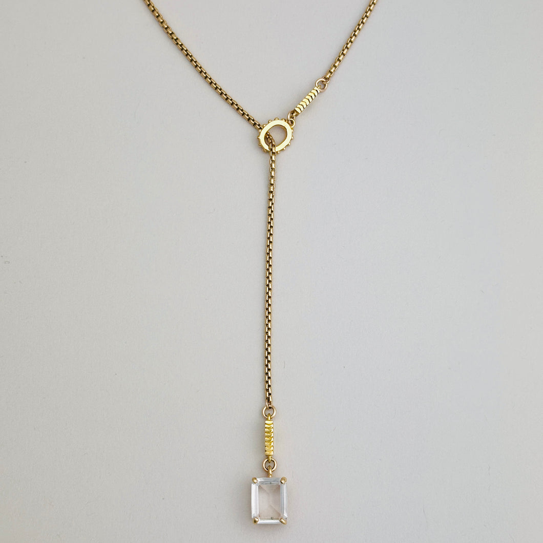 Dewdrop Lariat Necklace