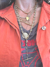 Load image into Gallery viewer, Antique Shield Fob Necklace
