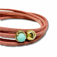 Load image into Gallery viewer, Stone Wrap - Chrysoprase + Stud
