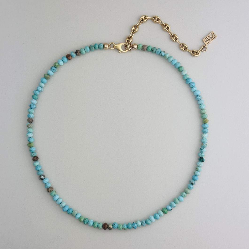Tiny Beads Turquoise Necklace