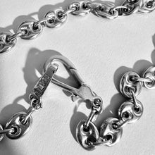 Load image into Gallery viewer, “LOVE LOCK” Necklace- Sterling Silver Small Puffy Mariner
