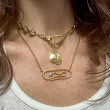 Load image into Gallery viewer, “LOVE LOCK” Necklace- Small Puffy Mariner
