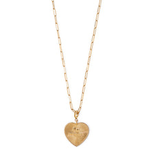 Load image into Gallery viewer, Gold Colored Chain with Heart Pendant 
