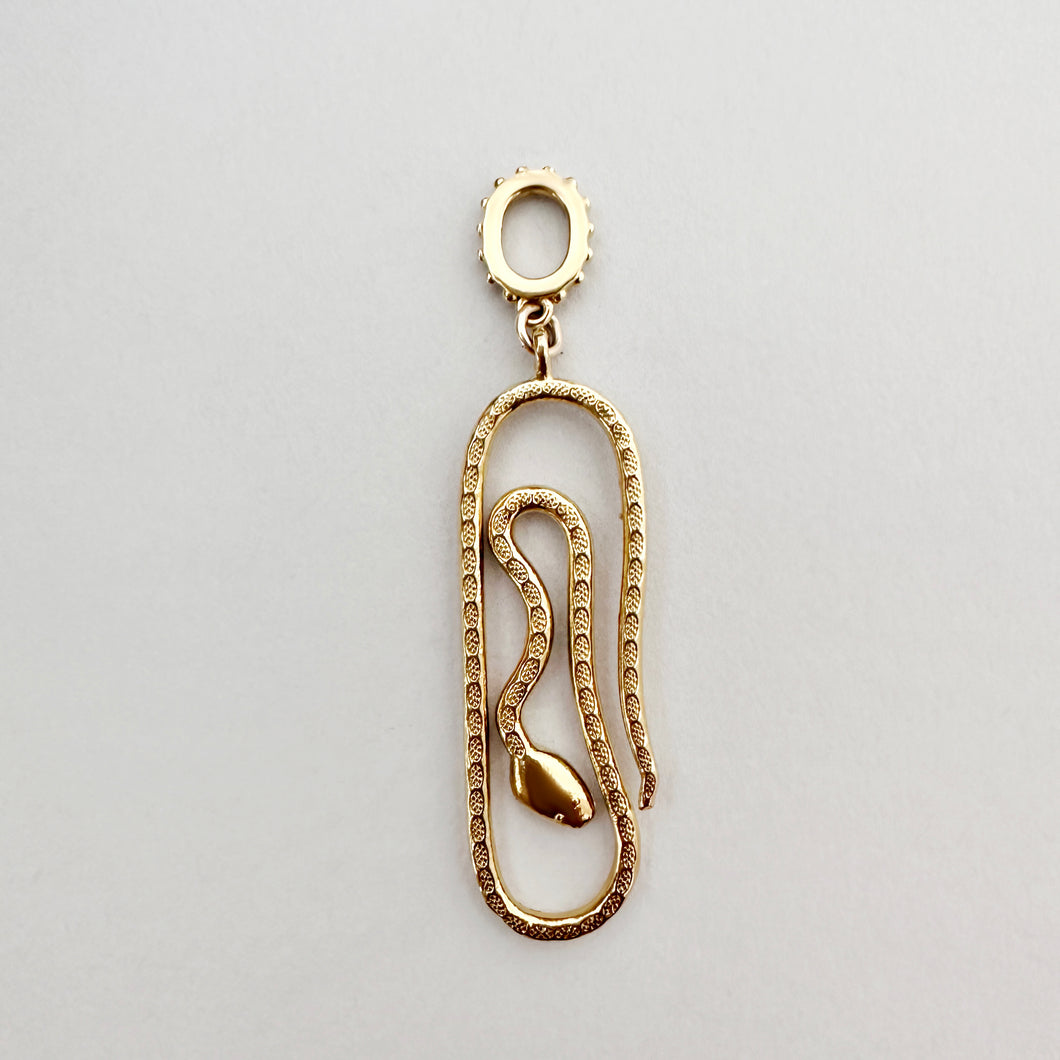 Snake Paperclip Charm