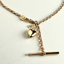 Load image into Gallery viewer, Small Puffy Heart Fob Necklace
