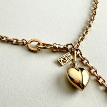 Load image into Gallery viewer, Small Puffy Heart Fob Necklace
