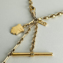 Load image into Gallery viewer, Puffy Mariner Sundial + Shield Fob Necklace
