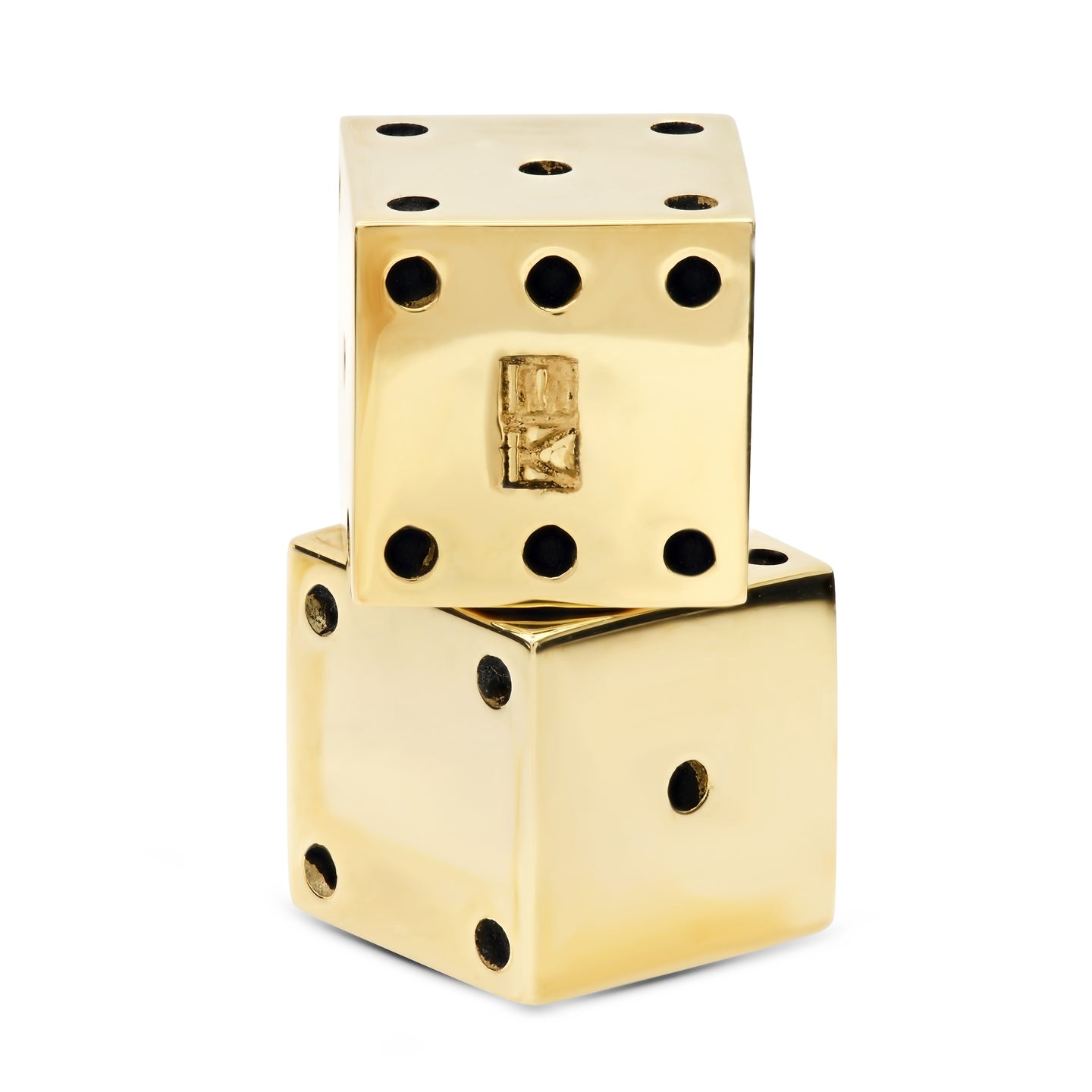set of brass dice