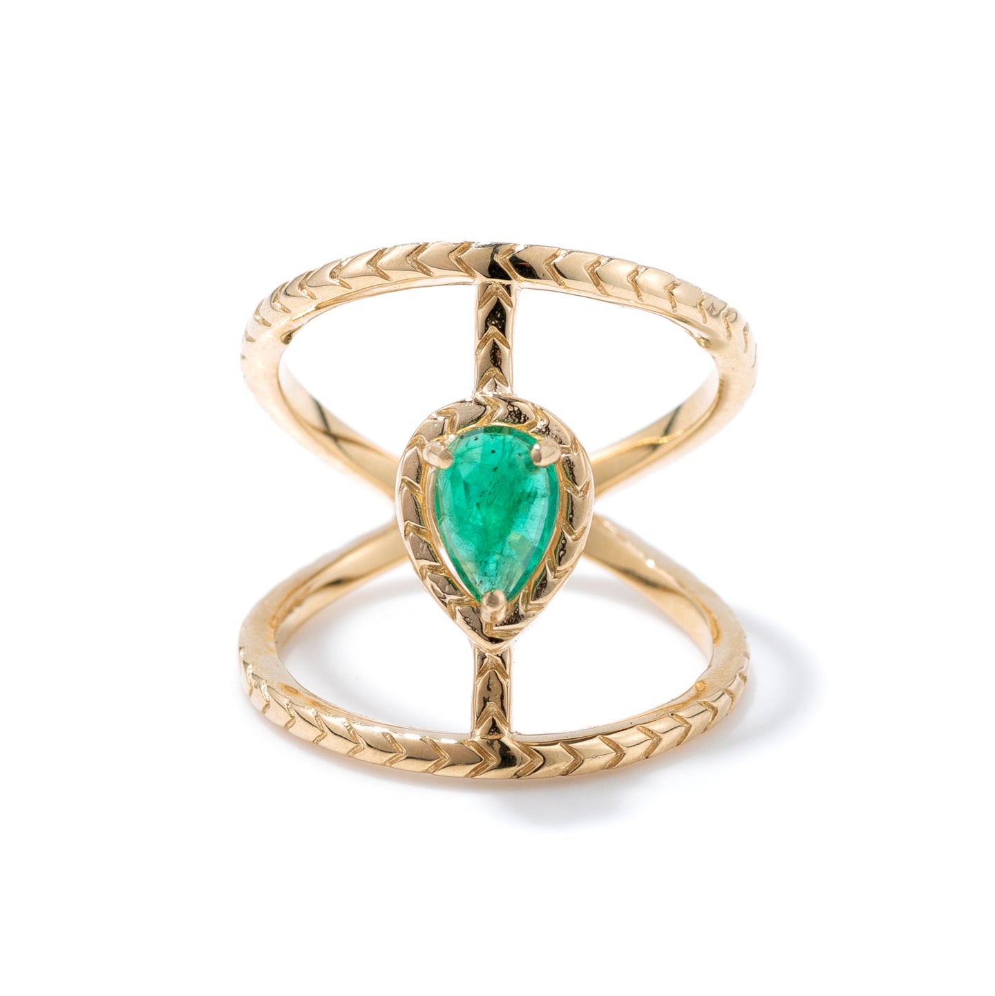 Gold Ring with Emerald