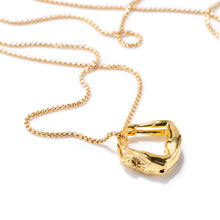 Load image into Gallery viewer, 14K Yellow Gold Goddess Ring on Chain

