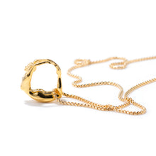 Load image into Gallery viewer, 14K Yellow Gold Goddess Ring on Chain
