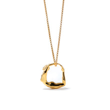 Load image into Gallery viewer, 14K Yellow Gold Goddess Ring on Chain
