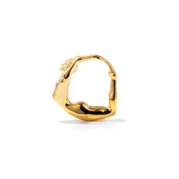 14K Yellow Gold Vermeil Goddess Ring