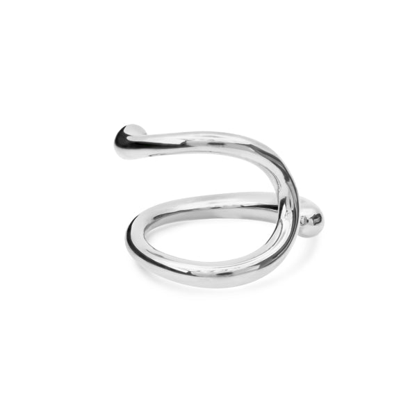 Silver Hook Wrap Ring