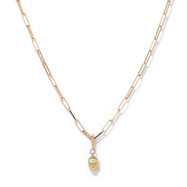 Naked Skull Charm Pendant