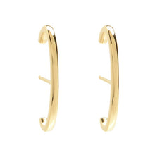Load image into Gallery viewer, Solid Line Ear Cuffs- Yellow Gold
