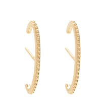 Load image into Gallery viewer, Viking Line Ear Cuffs- 14K Yellow Gold Vermeil

