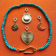 Load image into Gallery viewer, Turquoise Large Hook + Loop Necklace
