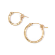 Load image into Gallery viewer, Single Peace Charm Hoop Earring
