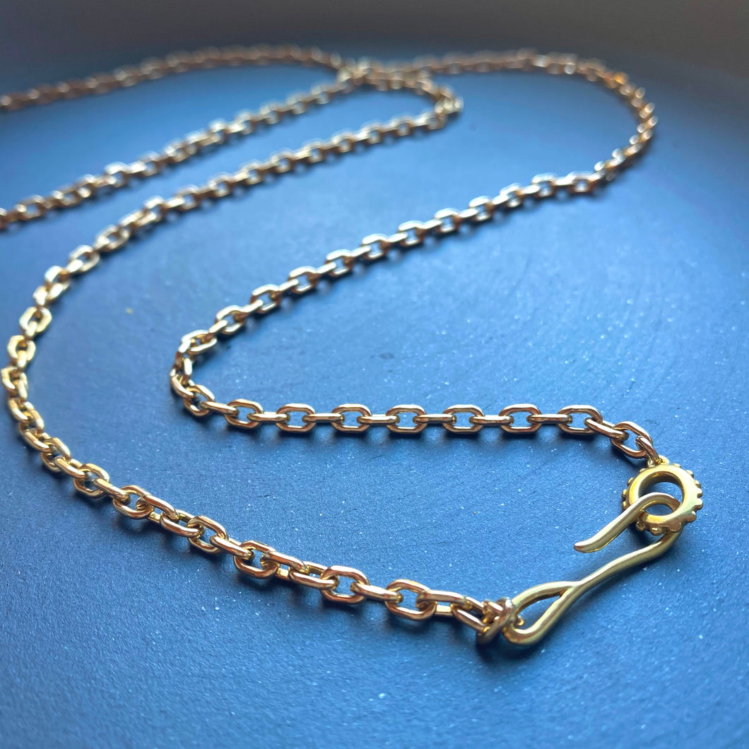 Mini Cable Hook + Loop Chain Necklace