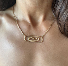Load image into Gallery viewer, Paperclip Snake Necklace
